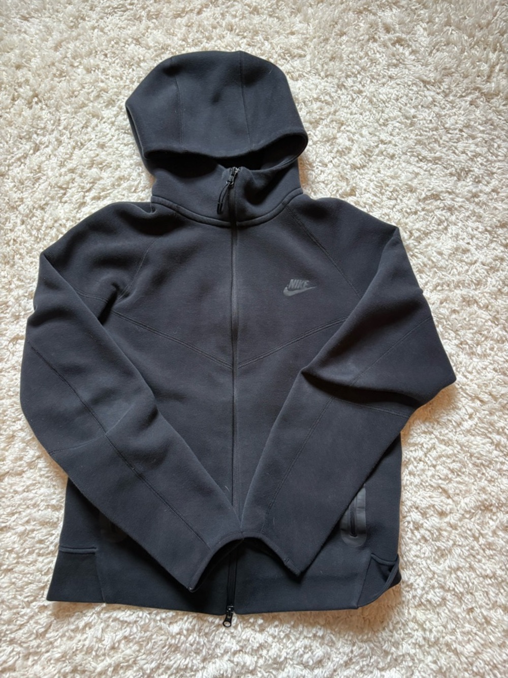 Black Nike Tech Full Zip Fleece
